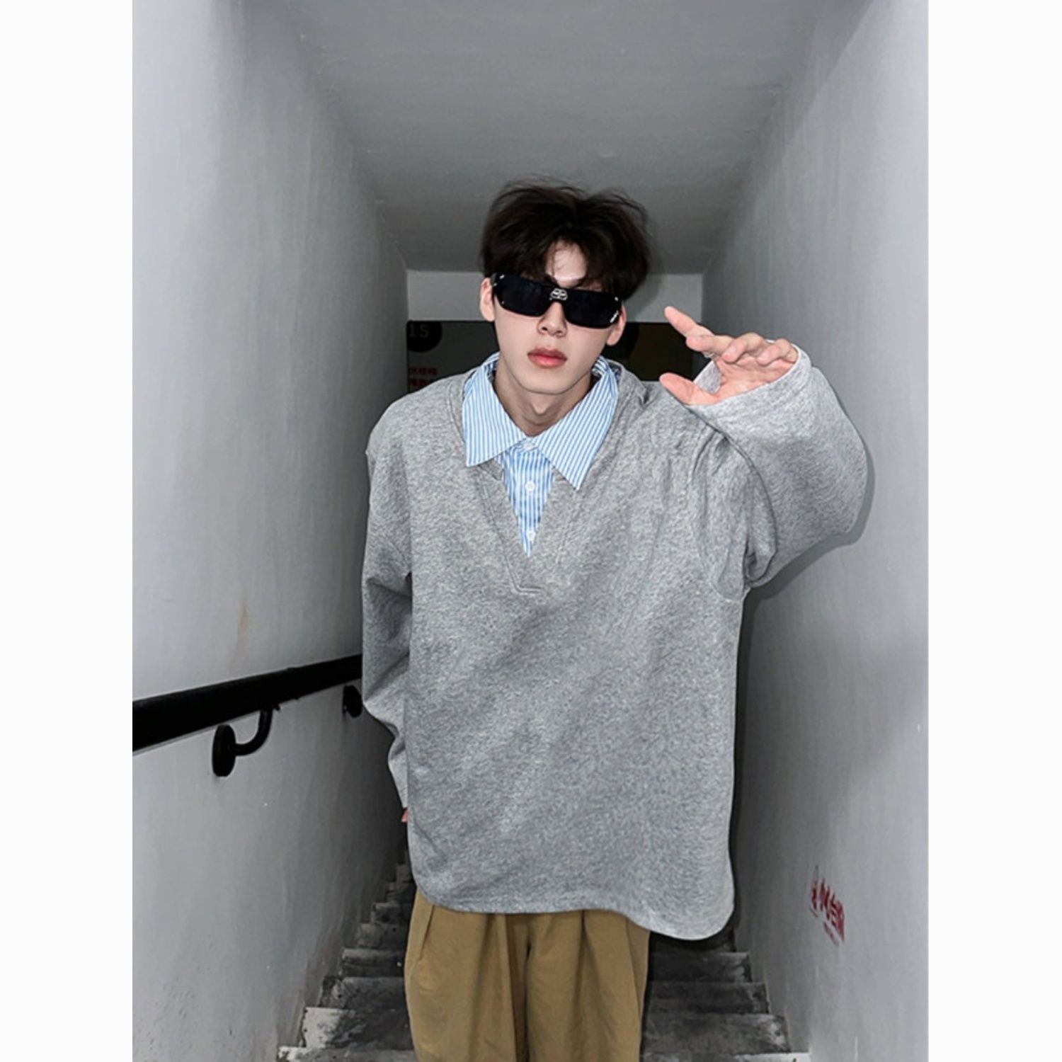 Mens No Hat Hoodies Kpop Fishi - Outdoor Adventure Windbreaker ulasan dan harga