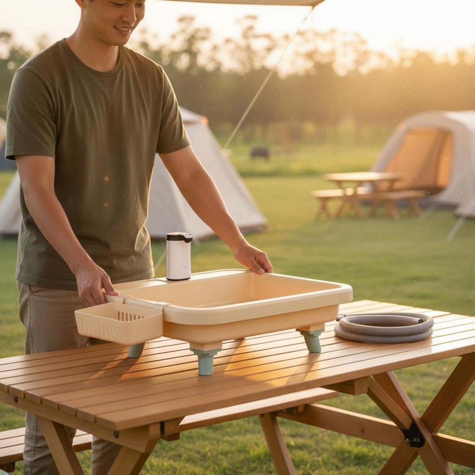 Portable Camping Sink with Bui - Outdoor Adventures ulasan dan harga