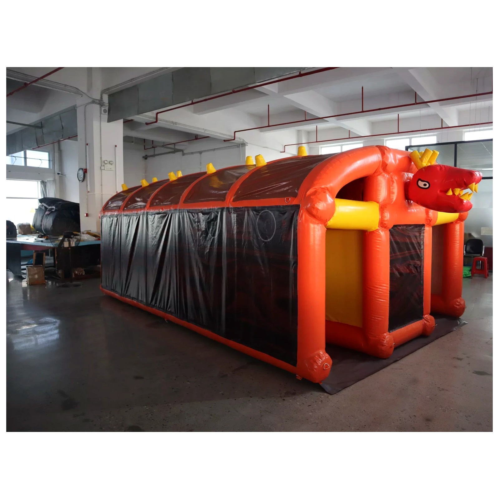 Large Orange Inflatable Maze 3 - Outdoor Adventure Kids Party ulasan dan harga