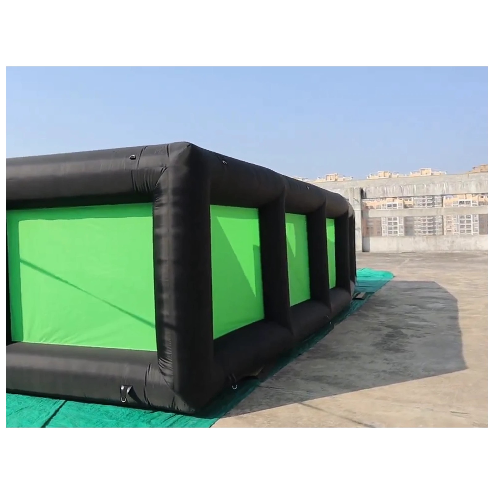 Outdoor Black Green Inflatable - Outdoor Adventure Kids Party ulasan dan harga