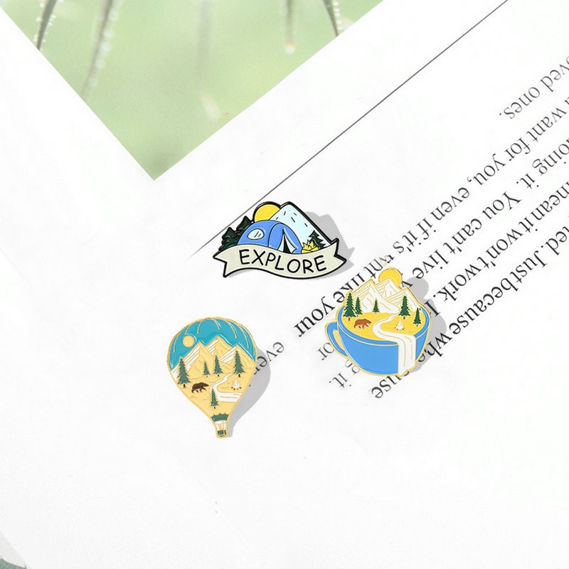 Camping Adventure Enamel Pins  - Outdoor Adventure Gifts ulasan dan harga