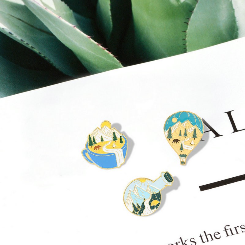 Camping Adventure Enamel Pins  - Outdoor Adventure Gifts ulasan dan harga