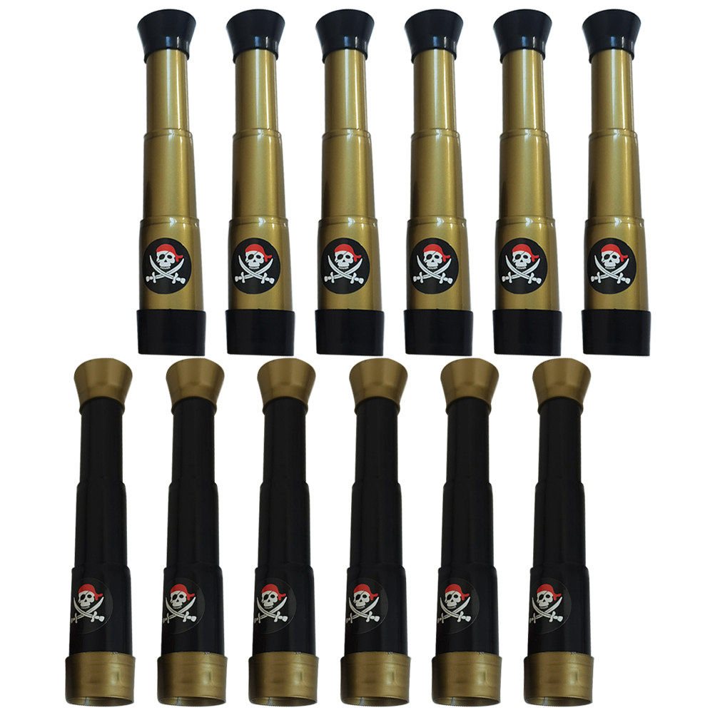 12Pcs Kids Pirate Telescope Se - Outdoor Adventure Kids Party ulasan dan harga