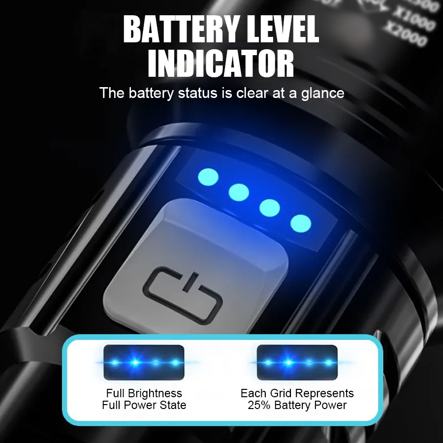 High Power P50 LED Flashlight  - Outdoor Adventures ulasan dan harga