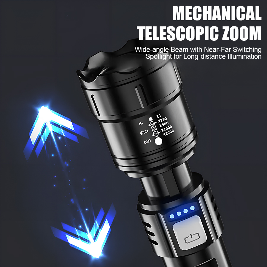 High Power P50 LED Flashlight  - Outdoor Adventures ulasan dan harga